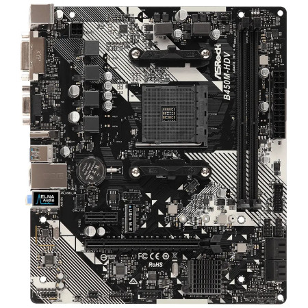 Материнская плата Asrock B450M-HDV R4.0