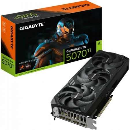 Видеокарта GigaByte GeForce RTX 5070 Ti 16Gb (GV-N507TAERO OC-16GD 1.0)