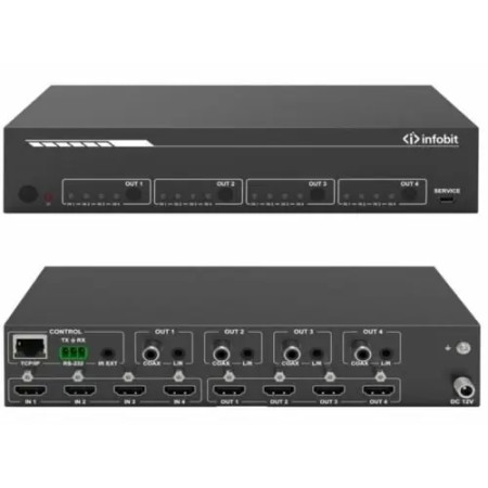 Матричный коммутатор Infobit 4K60 (iMatrix H44A)