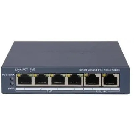 Коммутатор Hikvision DS-3E1506P-EI/M