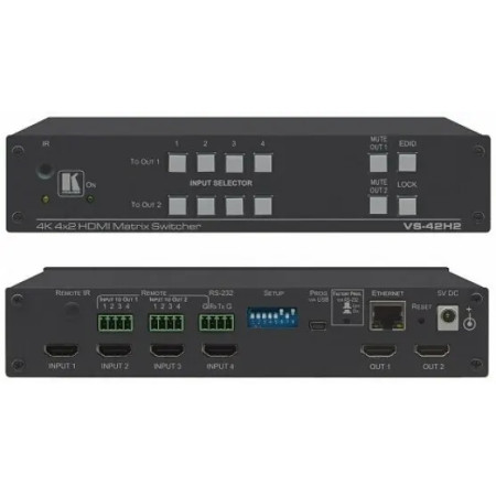 Матричный коммутатор Kramer M4300-52G-PoE+(1000W-PSU)