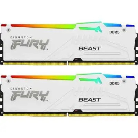 Оперативная память Kingstron Fury Beast White RGB (KF560C36BWEAK2-64)