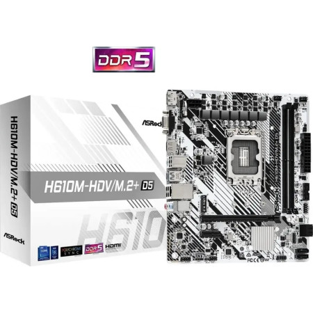 Материнская плата ASRock H610M-HDV/M.2+ D5