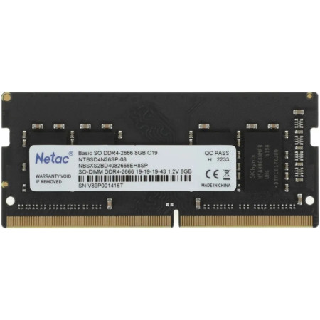 Оперативная память Netac Basic (NTBSD4N26SP-08)