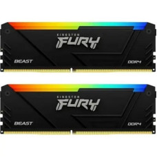 Оперативная память Kingston FURY Beast Black RGB KF436C18BB2AK2/64
