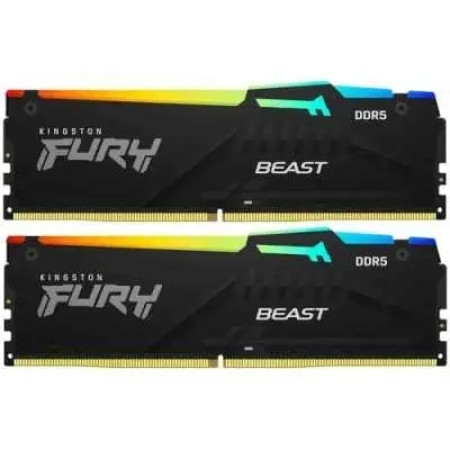 Оперативная память Kingston FURY Beast Black RGB KF552C40BBAK2-64
