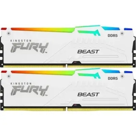 Оперативная память Kingston FURY Beast White RGB KF560C30BWEAK2-64